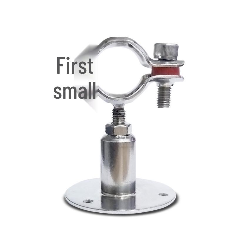 Stainless Steel Adjustable Gas Pipe Clamp with Hole-Free Fixing Design