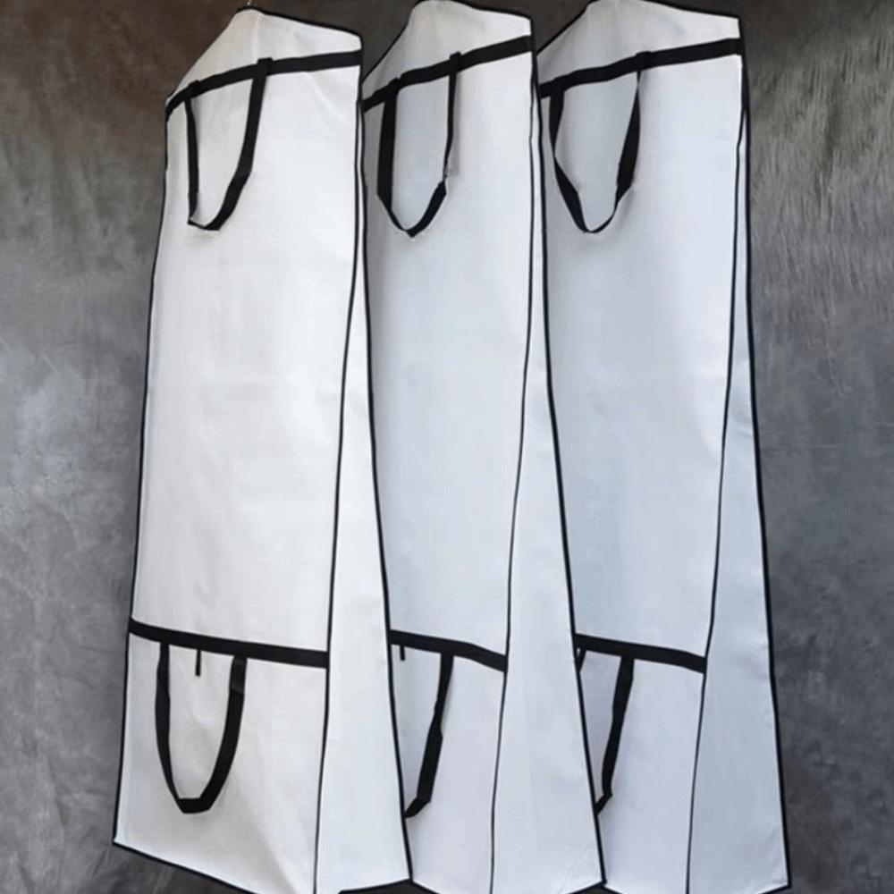 Large Size Wedding Dress Dust Cover Double-sided Non-woven Fabric Dustproof Cover Case Breathable Thickened Garment Storage Bag