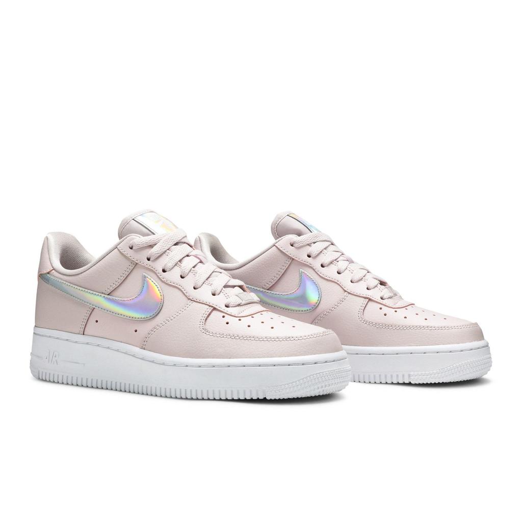 Nike Womens Air Force 1 Low 'Pink Iridescent' (women's Sizes) Barely Rose / Barely Rose / White Skateboard Shoes CJ1646 600