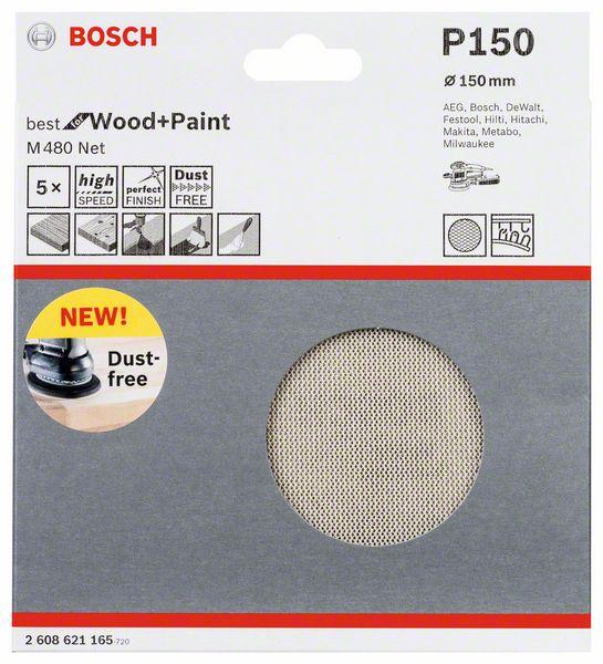 Abrasive Mesh M480 150Mm G150 5Pcs - B 2608621165