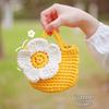 Handmade Crochet Flower Yarn Handbag - Women's Summer DIY Kit
