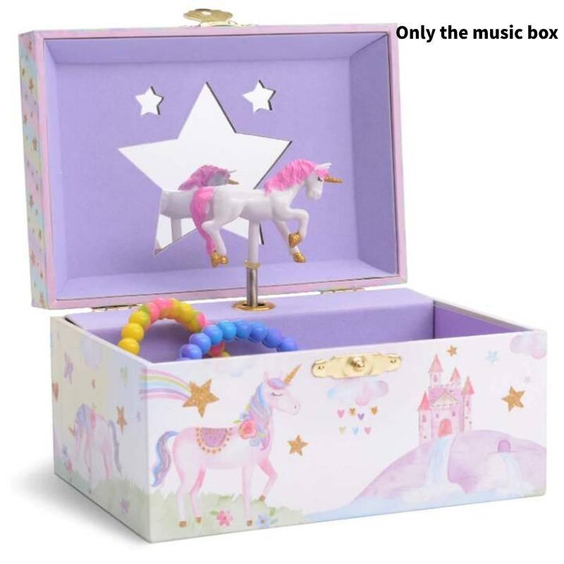 Unicorn Children's Music Box Jewelry Organizer New Year Birthday Gift Multifunctional Ce Certified