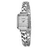 Fashionable Simple Square Dial No Number Alloy Women's Quartz Watch Set with Diamond Bracelet 5 Piece Set for Christmas and Than