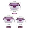 Fresh-keeping Box Can Be Heated in Microwave Oven, Kitchen Refrigerator Freezer Storage Box, Transparent Lunch Box with Lid