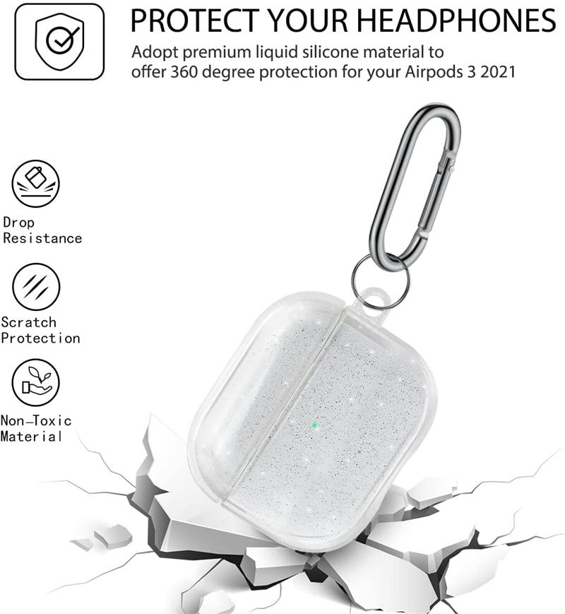 Transparent Case For Apple AirPods Pro 1 2 Earphone Soft TPU Clear Protective Cover With Cleaner Kit Keychain For Air Pods 3 2 1