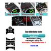 Black Epoxy Button Sticker for Jaguar XF X250 XK XKR XJ XJL Car Interior Refinishing Trim Cover for Dashboard Center Console