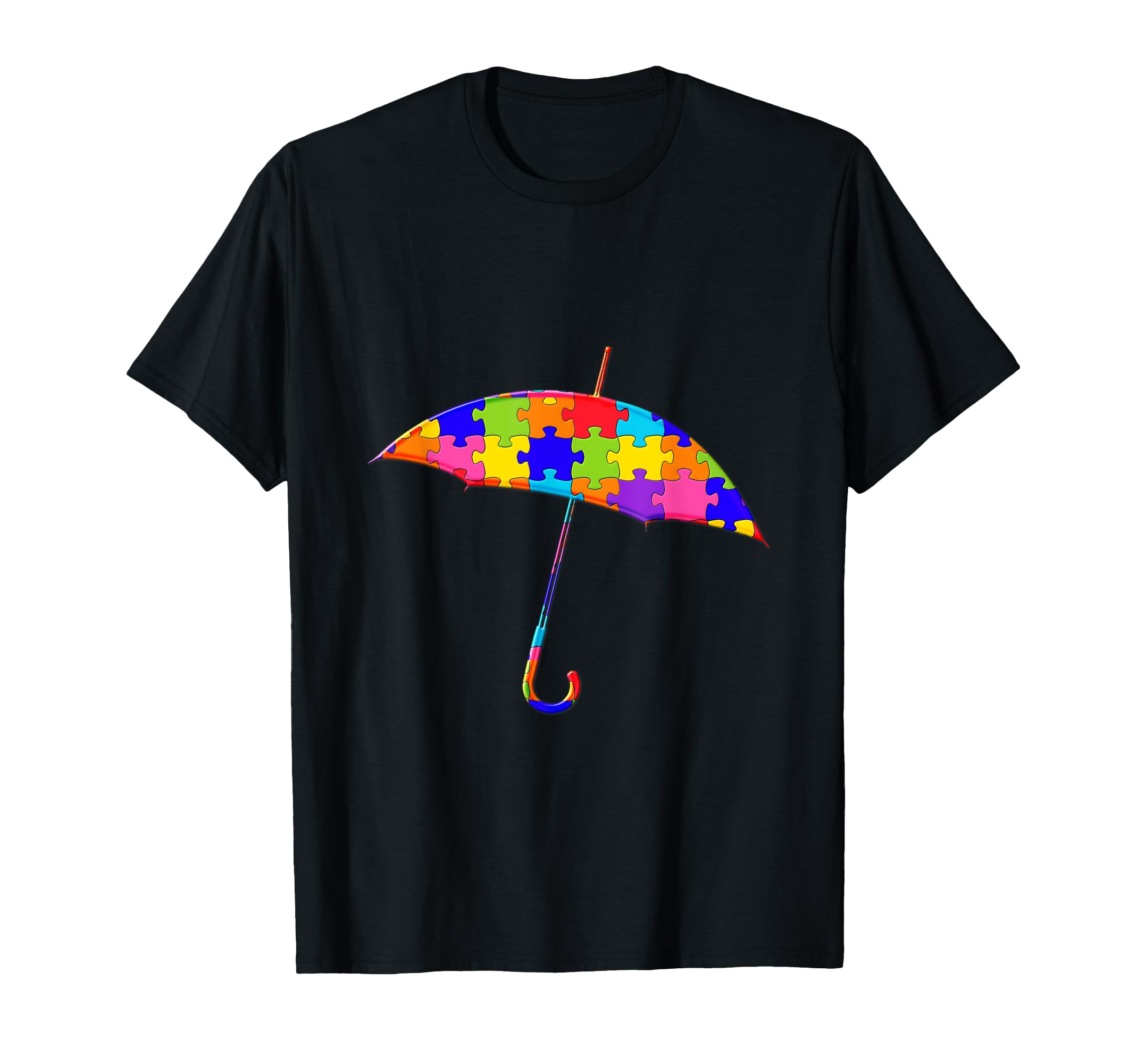 

Umbrella Jigsaw Autism Puzzle T-Shirt