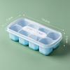 Guan Zhuo Jia 8-Grid Soft-Bottom Ice Cube Trays with Lids - 3 Pack
