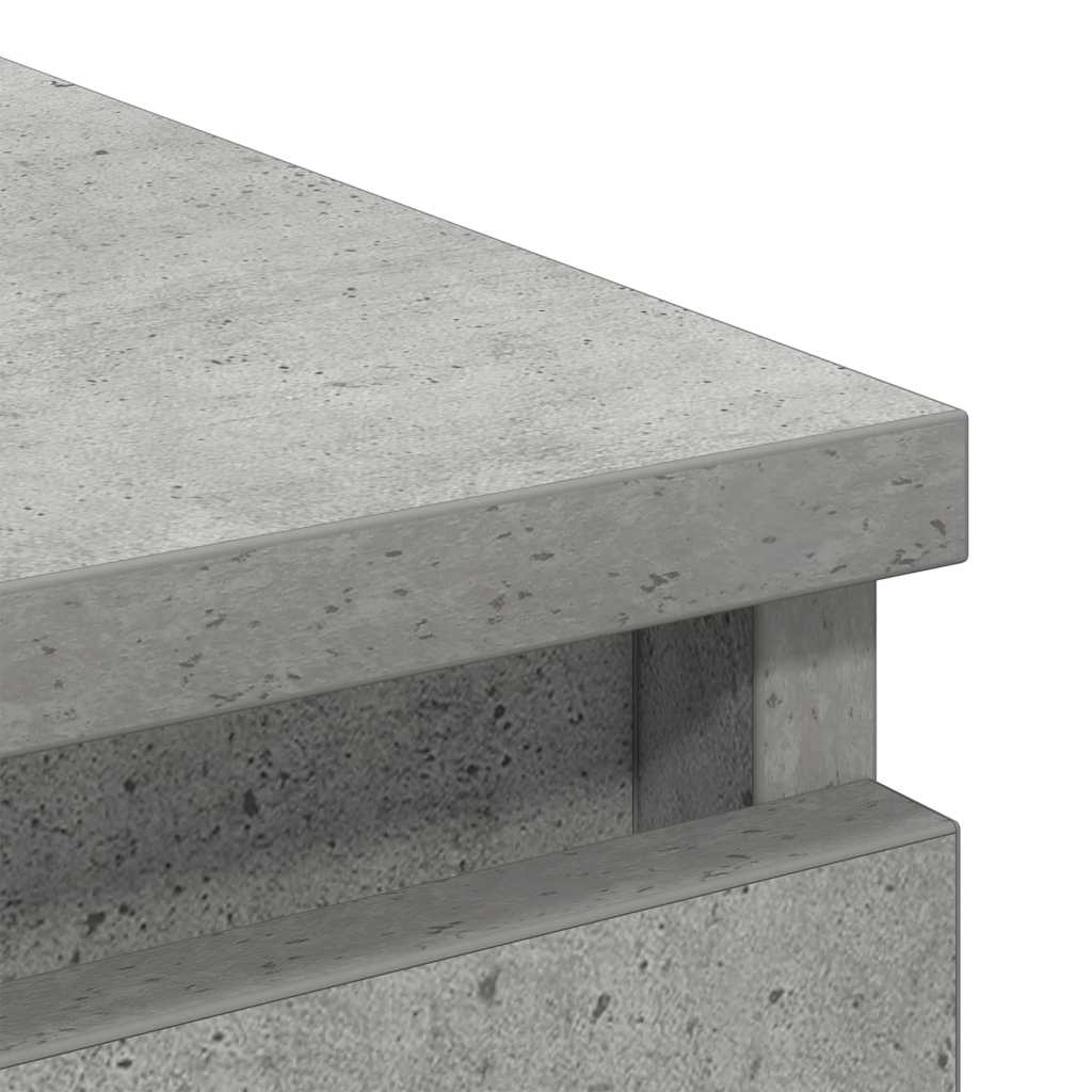 Sideboard Concrete Grey 80 x 35 x 76 cm Wood Based Material