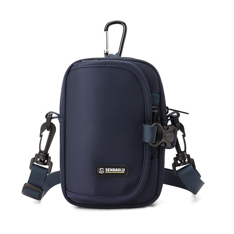 

Чоловіча сумка через плече Дорожня маленька сумка Багатофункціональна сумка для мобільного телефону Велосипедна сумка через плече Поясна сумка темно-синього кольору