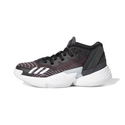 DON. Ausgabe #4 Abriebfeste Mittelhohe Kinder Basketballschuhe Schwarz Weiß Kinder im Alter von 3-7 Jahren GW9014