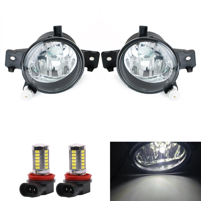 Fog Lamp Assembly Glass Cover For BMW X5 E70 LCI 2011 2012 2013 Front Bumper Anti Fog Light 63177237433 63177237434
