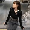 Girl Spring Autumn Short Sleeve T Shirt With Solid Color Design And Round Neck For Casual Wear