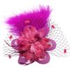 1920s Flower Hair Clip for Women Flapper Headpiece Headwear for Party Party Elegant Feather Large Flower
