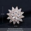 Luxurious Sunflower Brooch with Zirconia Inlay for Women - Premium Suit Lapel Pin.