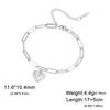 Heart Beads Charm Bracelet Stainless Steel Gold Double Layer Chain Bracelets Trendy Women Jewelry Mother's Day Gift