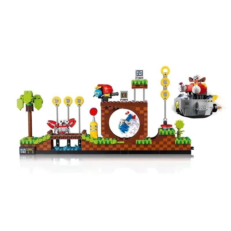 

Ideas 21331 1125 шт. Игра Hedgehogs Pop Game Green Hill Zone Модель Строительный набор Блоки Кирпичи Наборы Игрушки для детей Подарок No original box