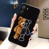 Naughty Cute Bear Phone Case For VIVO V60 V50 V40 LITE S1 V17 V20 SE V21 V23 V23E V25 V25E V27 V27E V29 V29E V30 Case Cover Capa