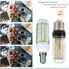 Dimmable 12v 20w Led Corn Light Bulbs B22 E27 Bedroom Bulb Color 72leds Lampada Chandelier Night Living Clear/pc/shell White Two