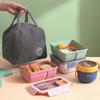 Compact Microwaveable Lunch Box with Compartments for Students & Office Workers
