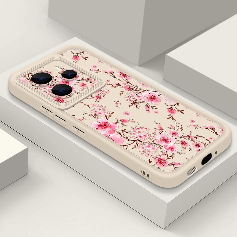 Blue Flowers Patterned TPU Phone Case For Xiaomi 14T Pro 13T Pro Shockproof Soft Silicone Back Cover Fundas For Xiaomi 14T 13T Xiaomi 14t
