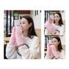 Gants Peluche Demi-Doigts Chauffe-Bras Moufles Sans Doigts Gants Mode Femme Hiver Automne