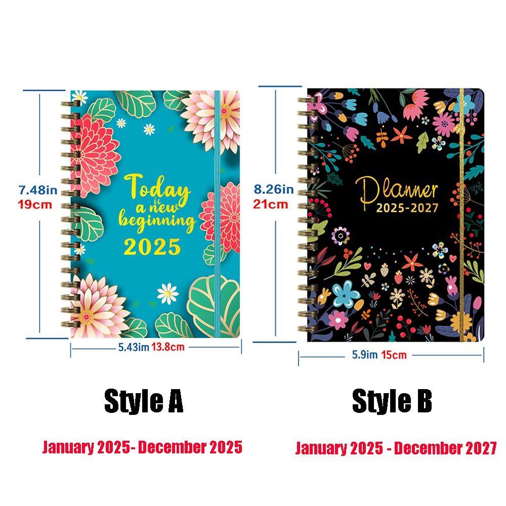 12 Months 2025 Schedule Planner Notepad To Do List Diary Writing Pads  Office Supplies