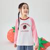 Xiaoyinman Girls' Strawberry Print Long-Sleeve T-Shirt