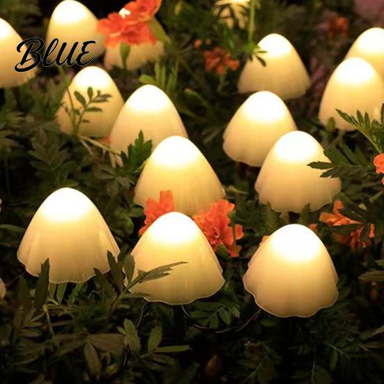 Solar Lawn Decoration Waterproof Fairy with Garden String Lamp Light Mushroom Stake IP65 Powered