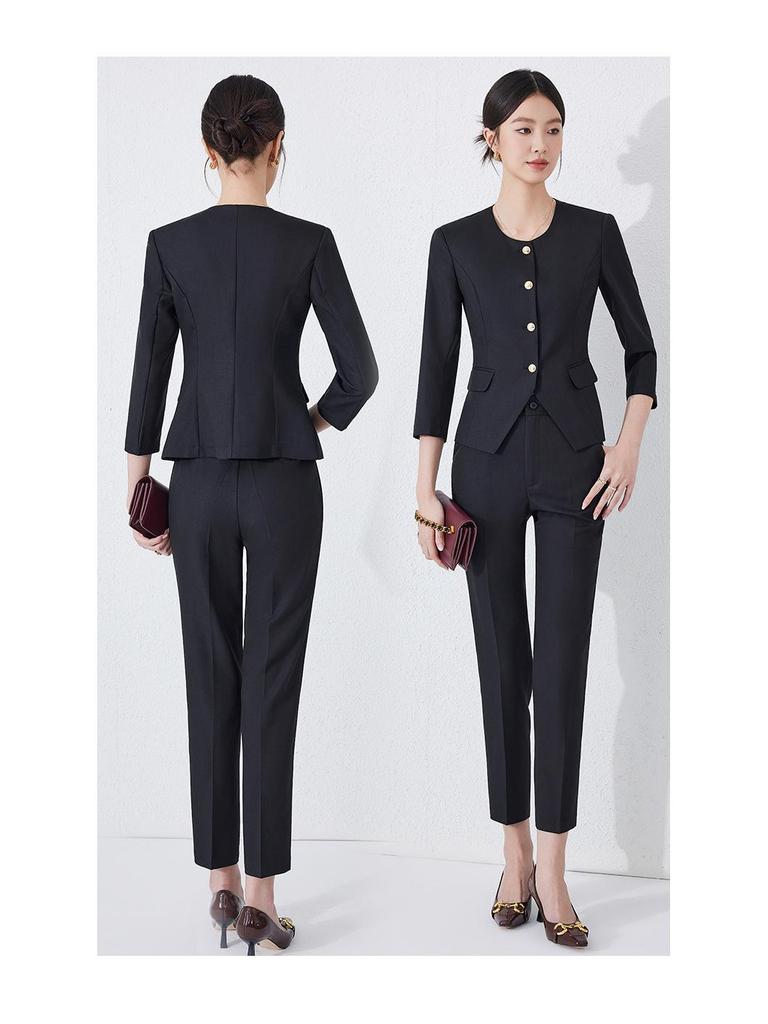 Women's Professional Workwear Suit: Skirt Set for Hotel, Salon, and Jewelry Store Managers