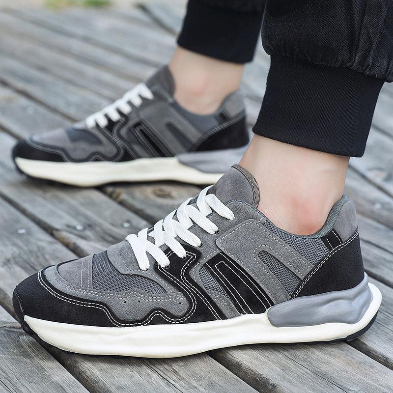 Fashion Mesh Upper Male Sports Shoes Gray Breathable Walking HikingTrekking Outdoor Size 9 Shoe in Promotion Gym Men's Casual Sneakers