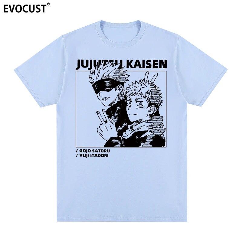 Jujutsu Kaisen Harajuku Cool Cartoon Anime Casual T-shirt Cotton Unisex T Shirt New TEE TSHIRT Womens Tops