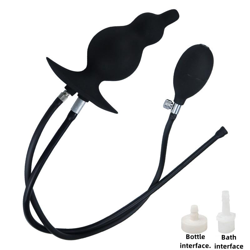 Wasserspray, aufblasbarer Analplug, Analeinlaufreiniger, Analexpander, Hinterhof, Zugperle, Analplug für Erwachsene, SM, alternativer Sex