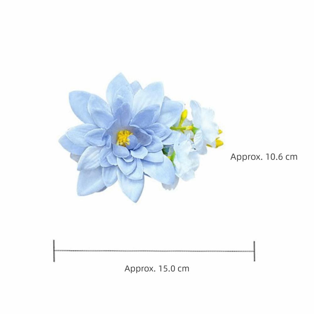 Accessories Floral Hair Clip Pink Blue Headdress Fashion Flower Hairpin Bridesmaid Accessories