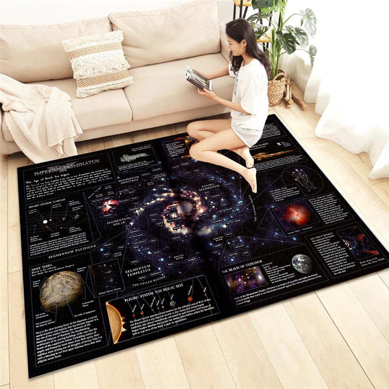 Cosmic Planet HD Printed Carpet Living Room Home Decor Sofa Table Rug Anti Slip Chair Cushion Lounge Mat Picnic Camping  Ar