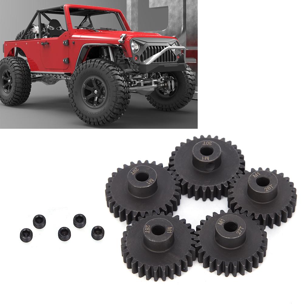 Chrome Steel Motor Gear Kit Cent5mm Inner Hole(M1 26t 27t 28t 29t 30T) RC Accessory