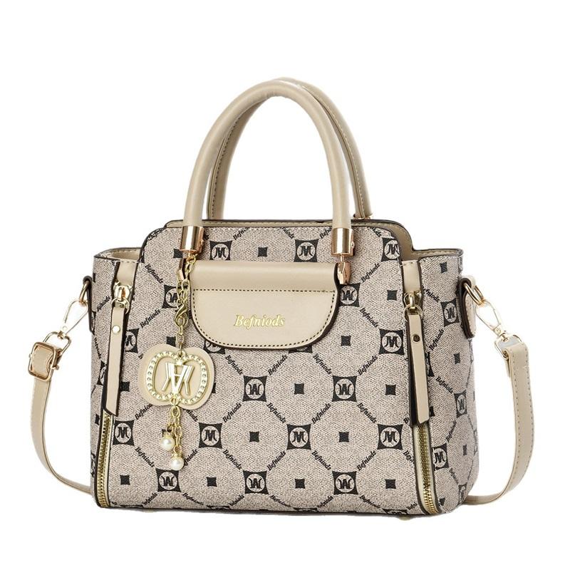 Elegant Pattern Print Light Luxury Handbag For Women Versatile Shoulder Crossbody Matching Outfit Purse