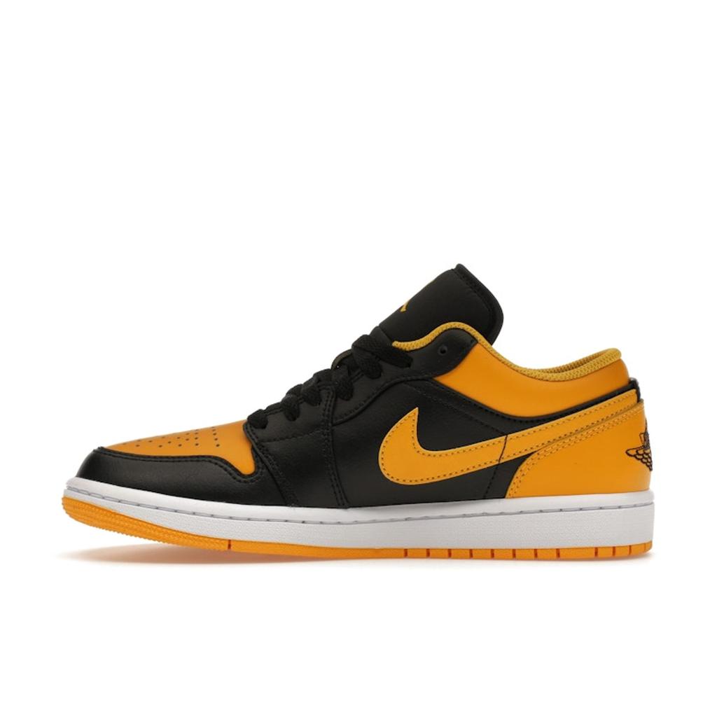 Air Jordan 1 Low Ocre Jaune Sneakers Homme Noir Blanc 553558-072