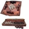 Gra planszowa Hnefatafl, Zestaw szachów wikingów, Drewniany zestaw szachów, Zestaw podróżny dla dorosłych/dzieci z drewnianym pudełkiem