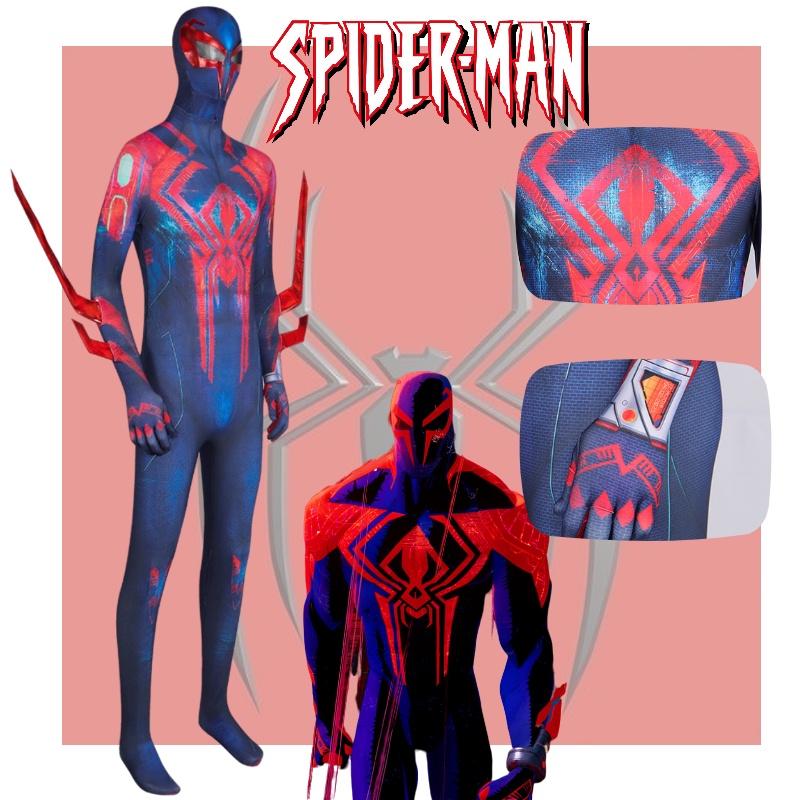 Spider-man 2099 Cosplaypak Polyester en Spandex Mix Ademend en Comfortabel Alle Maten Verkrijgbaar