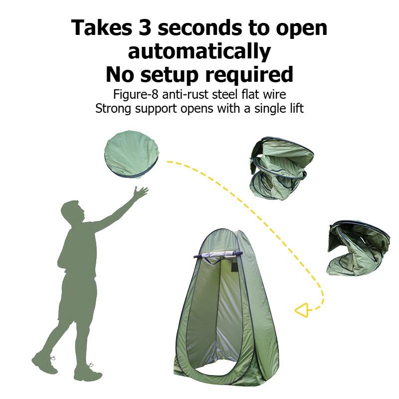 Portable Camping Bathing Tent Changing Tent Mobile Toilet Outdoor Shower Camping Quick Opening Outdoor No Need To Build Bathroom