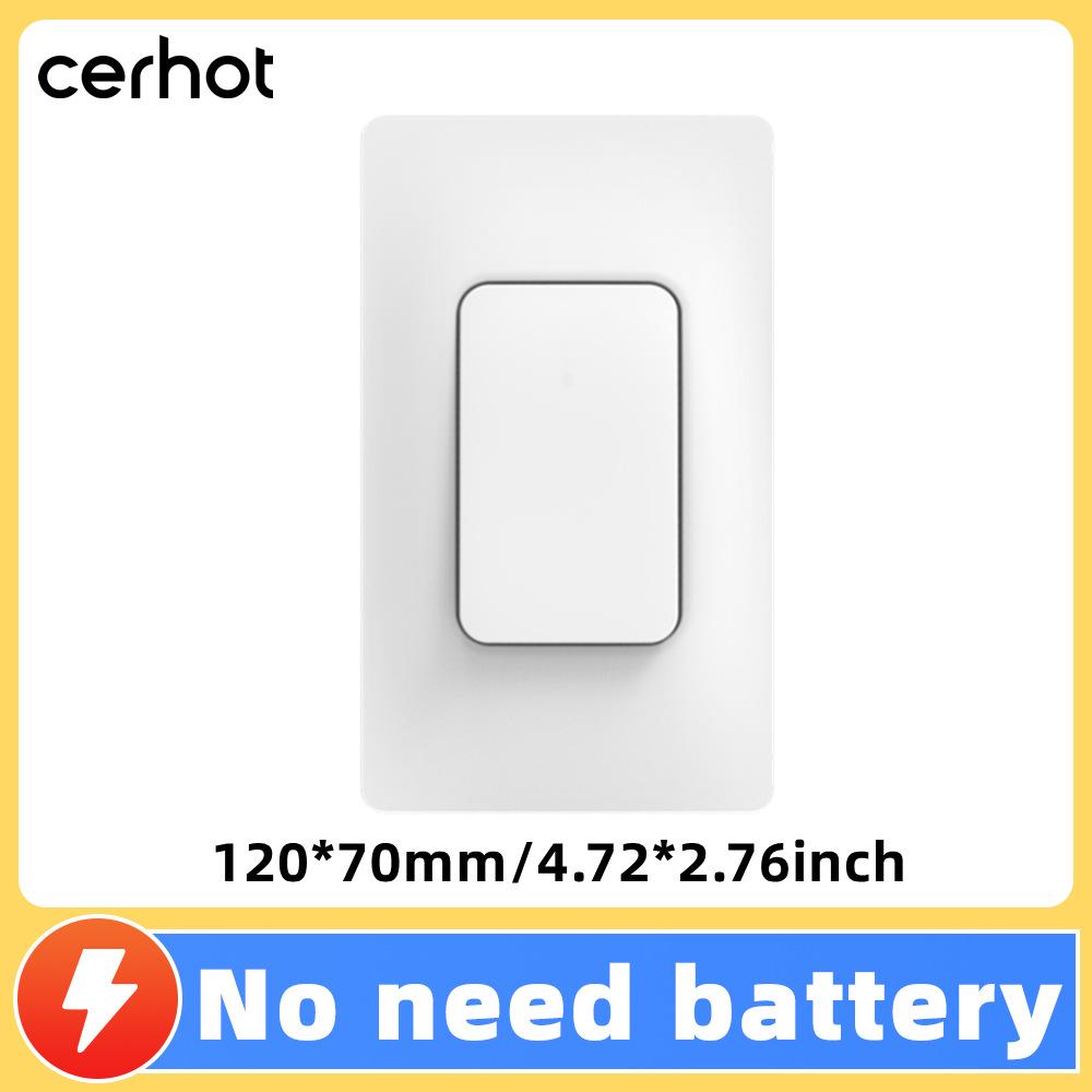 Smart Tuya Zigbee Wireless Light Switch, Self-Powered Kinetic Energy Remote with App Control