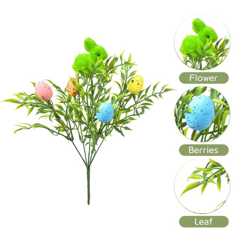 Artificial Eggs Tree Branch Foam Painting Foam Egg New Fake Plant  Festival Party