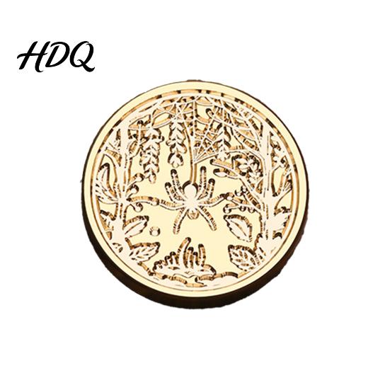 Creative Gift Packaging Halloween Themed Brass Wax Seal Stamp Head Pumpkin Ghost Witch Bat Engraved Head Replacement Sealing for Envelope Journal