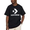 Converse T Shirts Unisex Black Crew Neck Moderate Straight Fit UCJ639-023