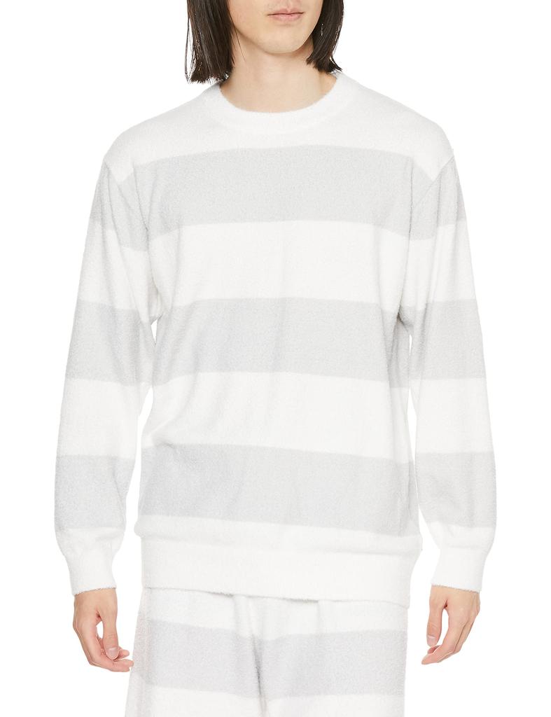 Gelato Pique HOMME Smoothy 2 Border Pullover PMNT231910 LGRY M Men's