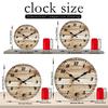 Vintage Wood Plank Wall Clock Silent Wall Watch Rustic Farmhouse Home Decor Creative Gift For Family Housewarming