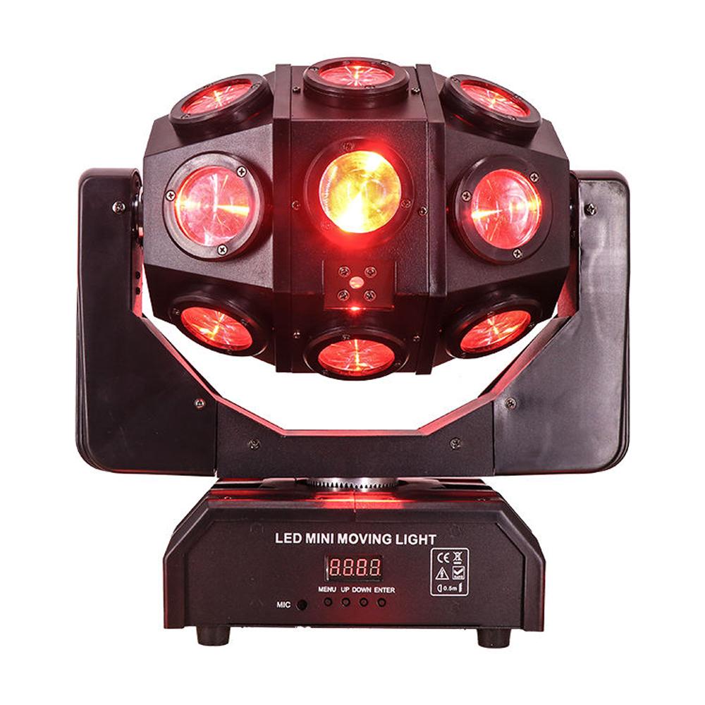 18x10W Rgbw LED 4 In1 Stage Lamps Beam Laser 2In1 Dj Disco Moving Head Lights DMX Control for Bar KTV Show