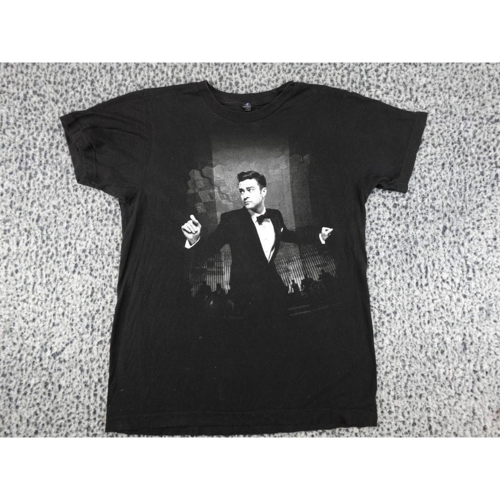 Justin Timberlake Le 20/20 Experience World Tour T-shirt Homme Petit Noir 2014 T-shirt Unisexe