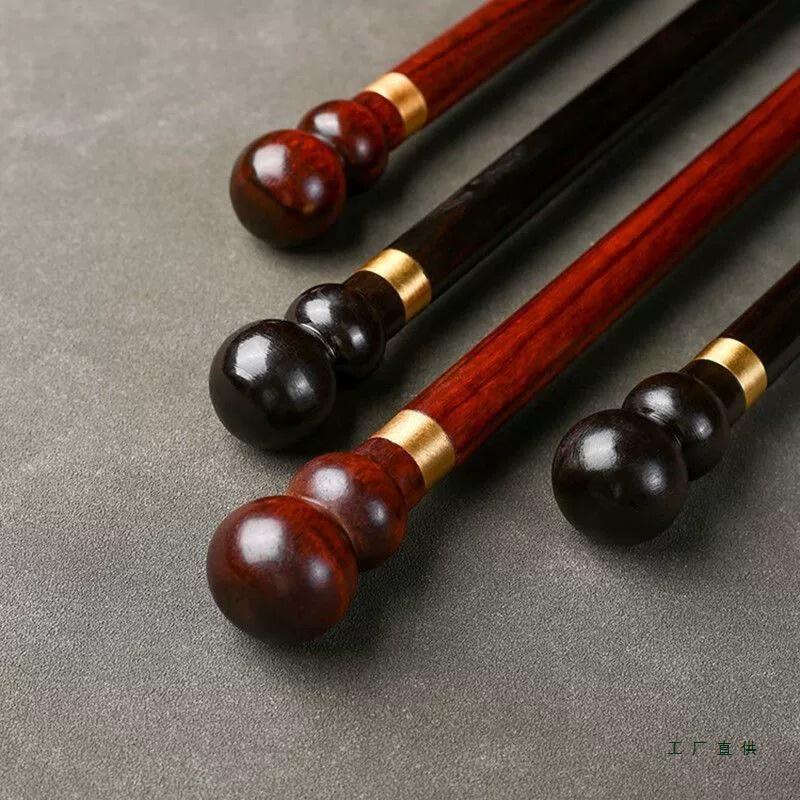 Pterocarpus Santalinus Premium Brass Shoehorn with Long Handle - Easy Lift for Pregnant Women
